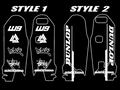 Ultra bee fork guard decals